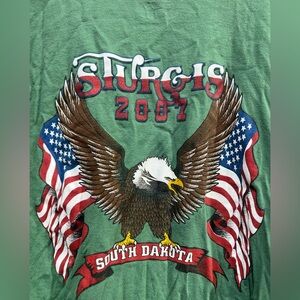 Sturgis 2007 Graphic T Shirt Harley Davidson Motorcycle Club Black Hills SD 2XL